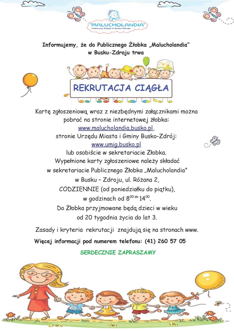 plakat rekrutacja ciągła